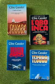 Set 4 romanzi di Clive Cussler, serie Dirk Pitt.