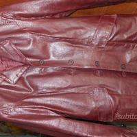 Giacca vera pelle bordeax TG 42