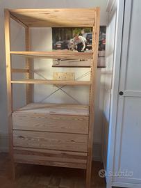 Libreria Scaffale IKEA IVAR 80x226x50 + 3 cassetti