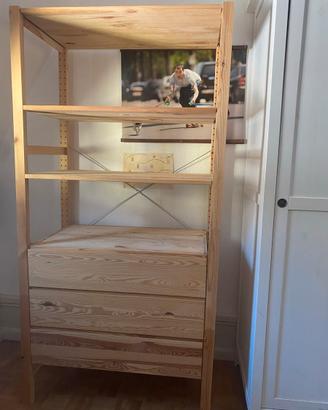 Libreria Scaffale IKEA IVAR 80x226x50 + 3 cassetti