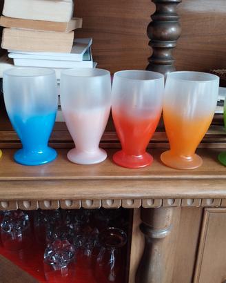 6 bicchieri colorati