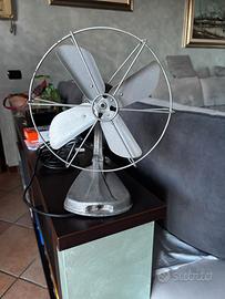 Ventilatore da tavolo vintage in metallo