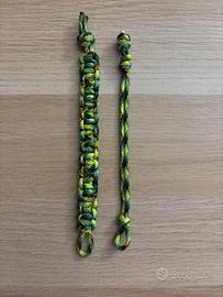 2 Braccialetti in paracord fatti a mano
