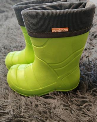 Stivali da pioggia per bambini Nordman, verde, num