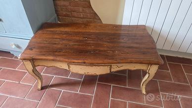 Tavolino da salotto shabby chic provenzale