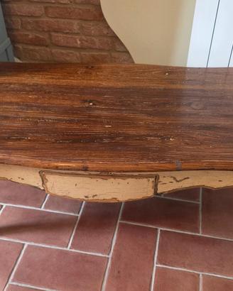 Tavolino da salotto shabby chic provenzale