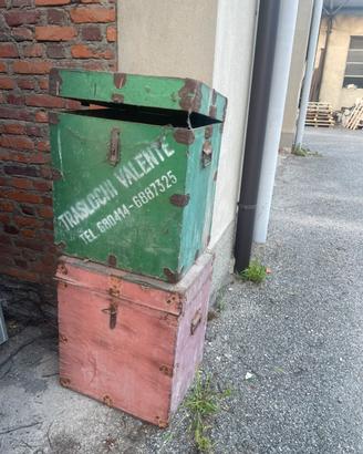 bauli/casse vintage in legno