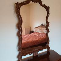 Cassettone in legno massello stile 900+specchiera
