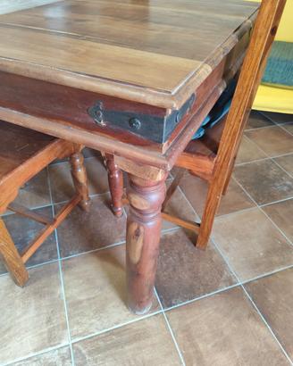 tavolo legno massello rustico massiccio 