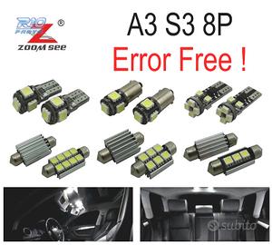 KIT 20 LAMPADE LED INTERNE 2003-2013 PER AUDI A3 S