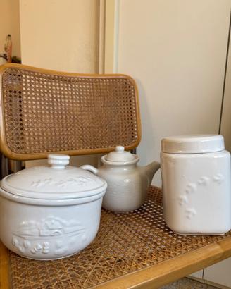 Set contenitori in ceramica Mulino Bianco anni 80