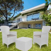 DIVANI IN FINTO RATTAN BIANCHI 