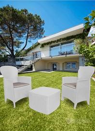 DIVANI IN FINTO RATTAN BIANCHI 