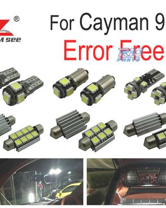 KIT 19 LAMPADE LED INTERNE PER PORSCHE CAYMAN 987 