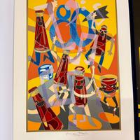 Litografia originale - Campari Ugo Nespolo