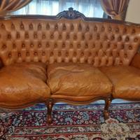divano in vera pelle vintage
