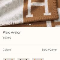 coperta e cuscino Hermes NUOVI