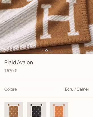 coperta e cuscino Hermes NUOVI