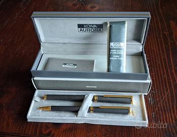 AURORA KONA Penna Stilografica + Penna a Sfera 