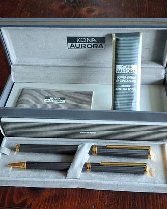 AURORA KONA Penna Stilografica + Penna a Sfera 