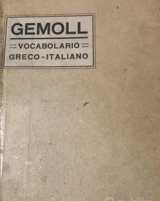 DIZIONARIO GRECO-ITALIANO: GEMOLL 1928