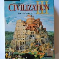 Sid Meier's Civilization III PC cd-rom big box ita