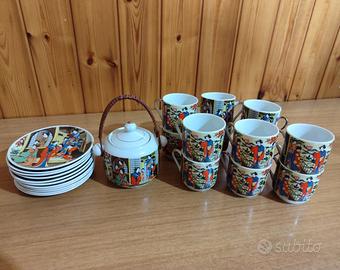 Servizio da 12 Giapponese tazzine e piattini