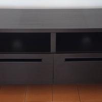 Mobile tv marrone/nero IKEA con 2 cassetti