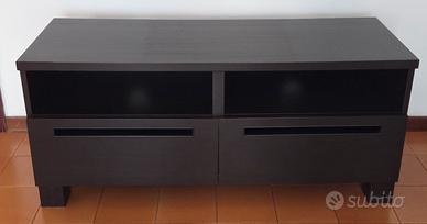 Mobile tv marrone/nero IKEA con 2 cassetti