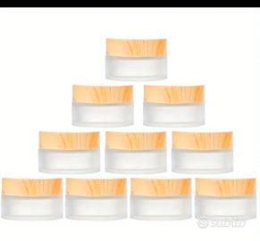 10pz Barattoli di Vetro Ricaricabili per Cosmetici