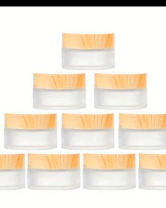 10pz Barattoli di Vetro Ricaricabili per Cosmetici