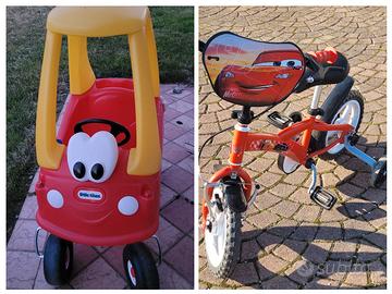 Set giochi esterno Auto Little Tikes bici Cars