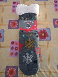 Calza antiscivolo con pelo,Taglia Unica 35/40