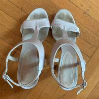 Sandali raso avorio Castagner