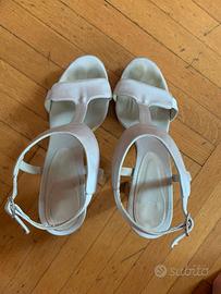 Sandali raso avorio Castagner