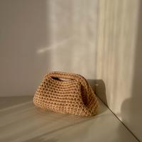 clutch bag beige uncinetto