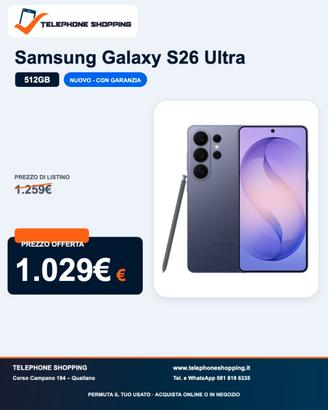Samsung Galaxy S26 Ultra 12/512GB Nuovo