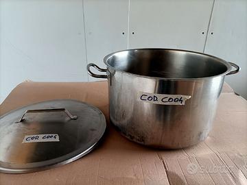 Pentolone in Acciaio Inox Ø 42 cm con Coperchio