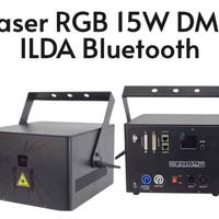 LASER RGB 15W DMX ILDA APP BLUETOOTH 
