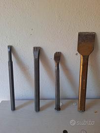 scalpelli in widia e scalpelli in  acciaio duro 