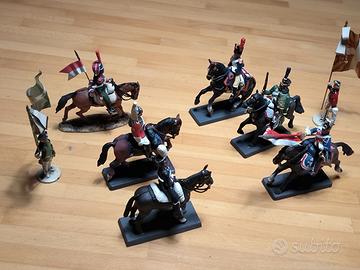 soldati a cavallo e portabandiera