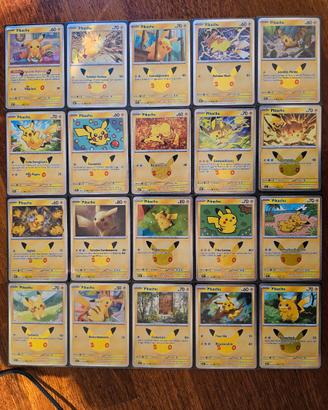 Carte pokemon Pikachu 30 anniversario