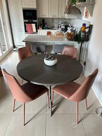 Tavolo Tondo 120cm Allungabile Design - Calligaris