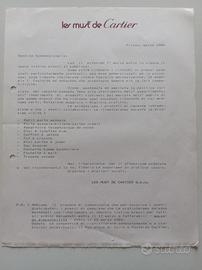 Documentazione d'archivio direzionale Cartier 1984