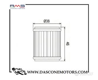 Filtro olio Champion XMAX 125 2006 2016