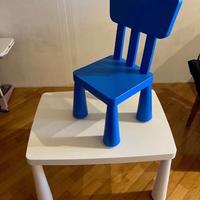 Tavolino e sedia per bimbi