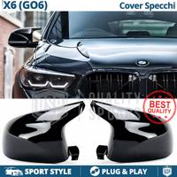 CALOTTE SPECCHIETTI per Bmw X6 G06 Nero Lucido