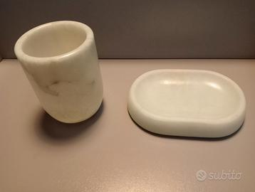 SET D'APPOGGIO 2 PZ ALABASTRO
