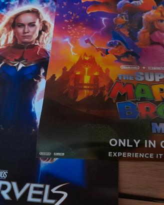 Poster Locandine 30x42 cm Super Mario e Marvel