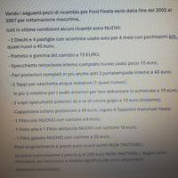 Ford Fiesta 2002 2007 RICAMBI